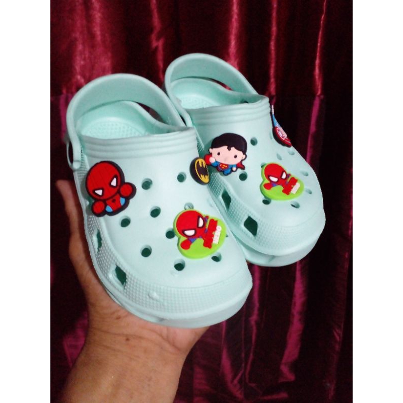 COLLIN- Sandal slop baim kecil untuk anak laki2 yg bermotif gambar -gambat size 24- 29