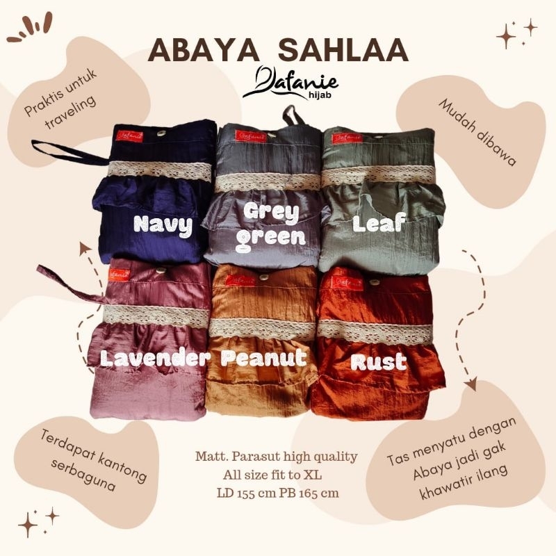 ABAYA SAHLAA MUKENA TRAVELING PARASUT