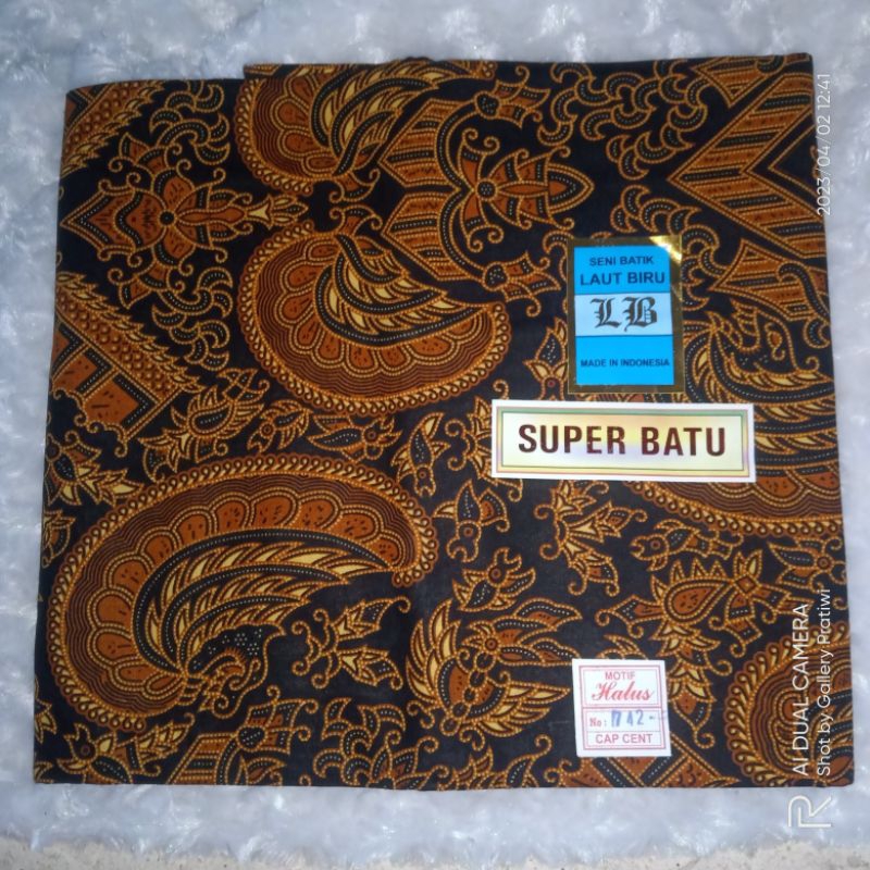 KAIN BATIK KATUN JARIK TAPIH LB LAUT BIRU KUALITAS BAGUS REALPICT