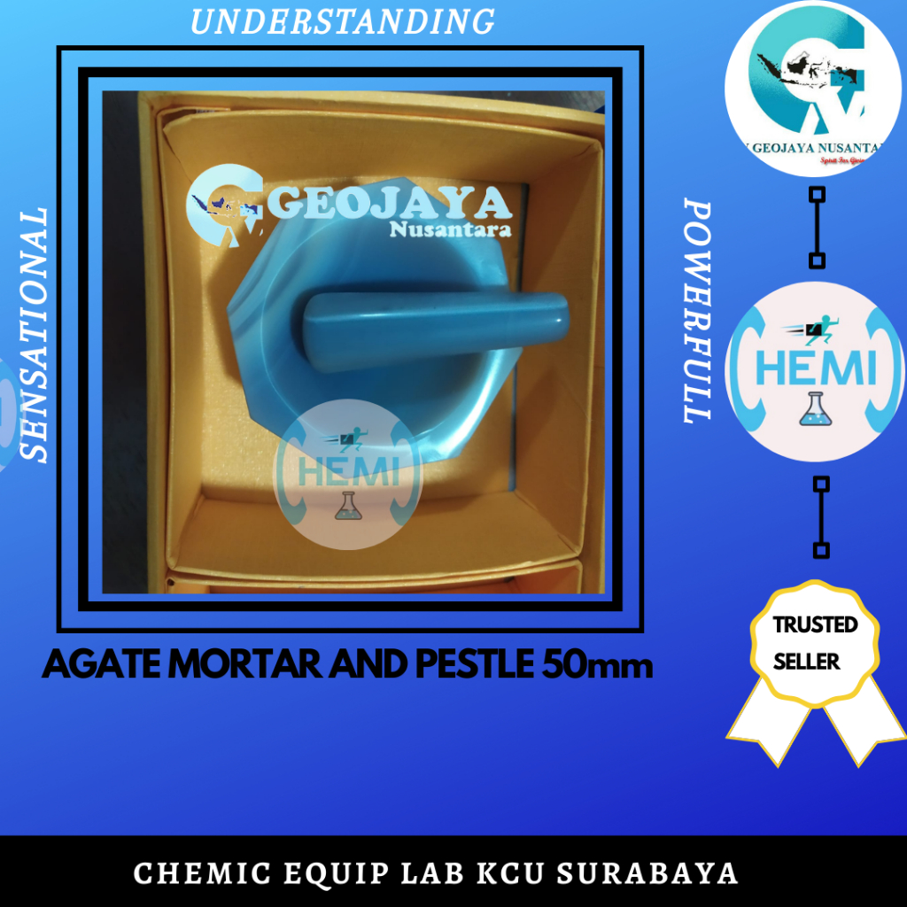 ECO AGATE MORTAR AND PESTLE 50mm