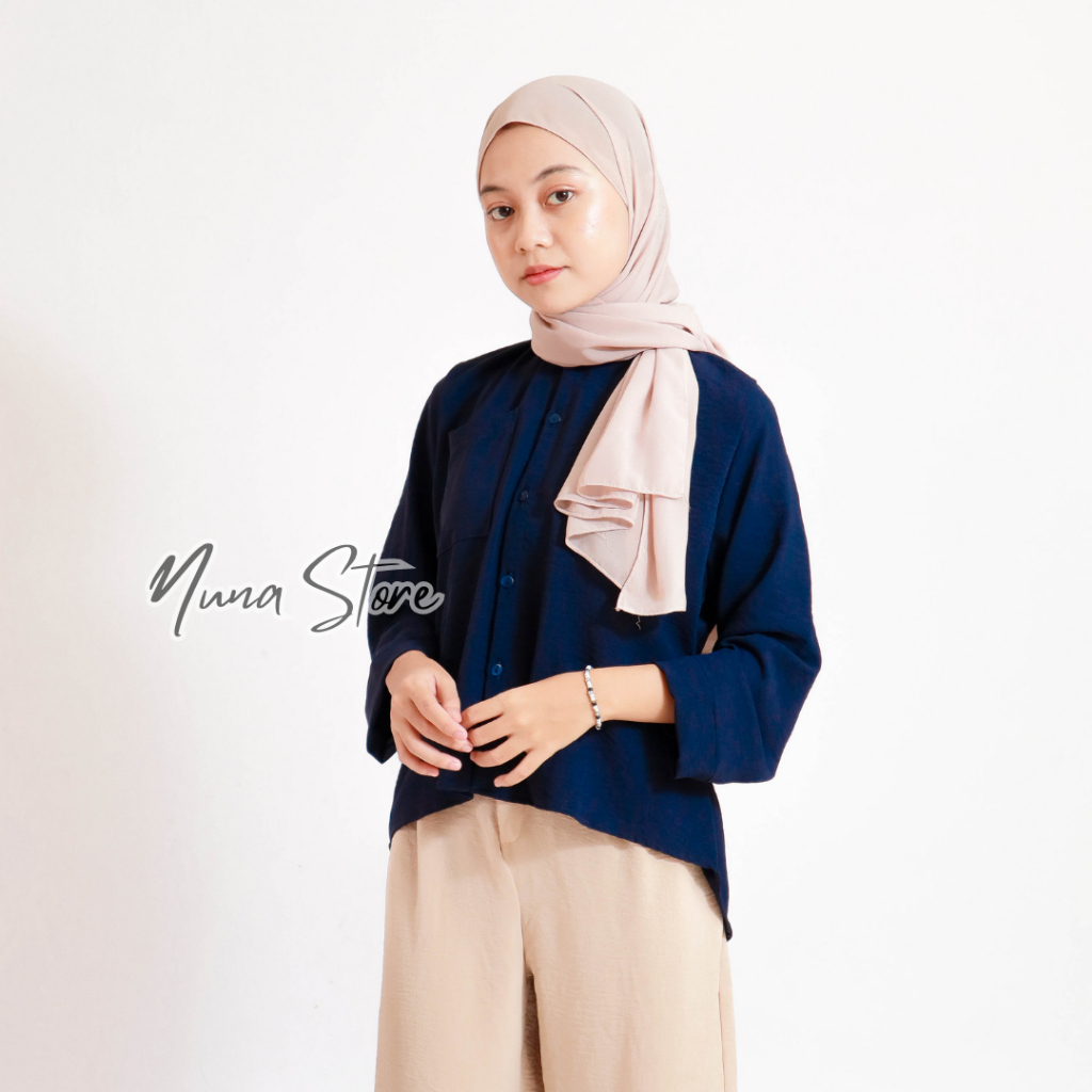 Nuna Store x Kalaya Blouse Wanita Bahan Crinkle Kalaya Dayana Crinkle Premium