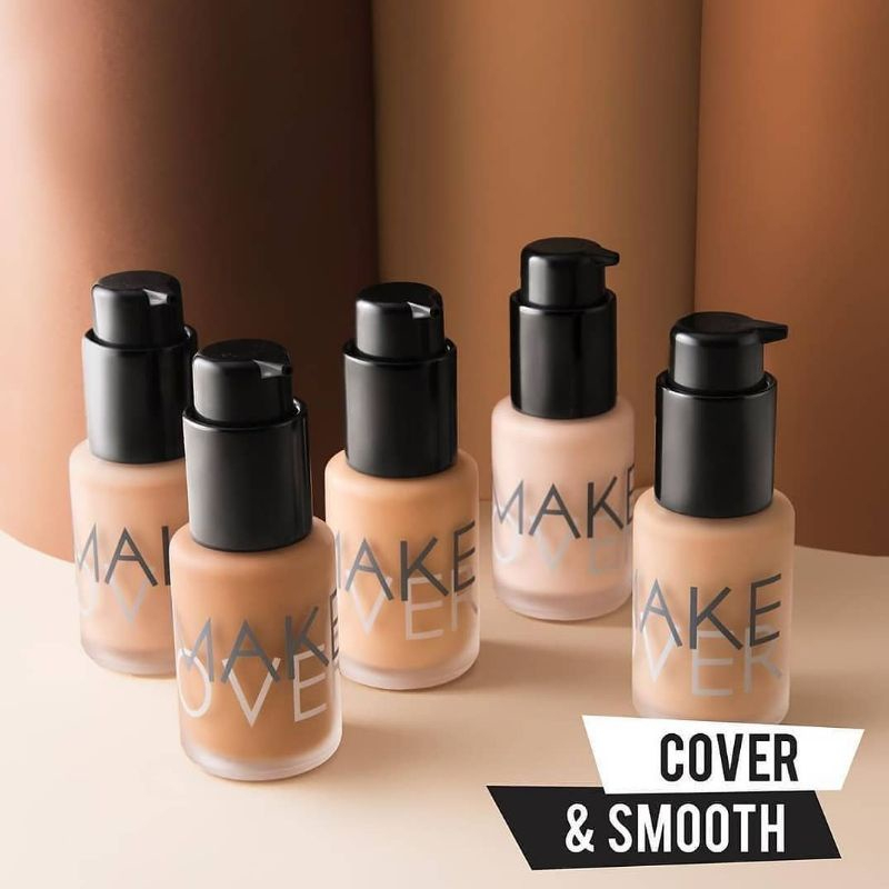 Ultra Cover Liquid Matt Foundation 33 ml By MAKE OVER | Ready Stock