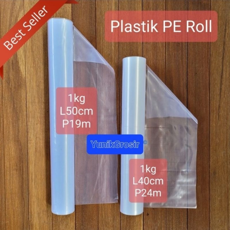 Plastik ikan PE Roll 1 kg packing ikan