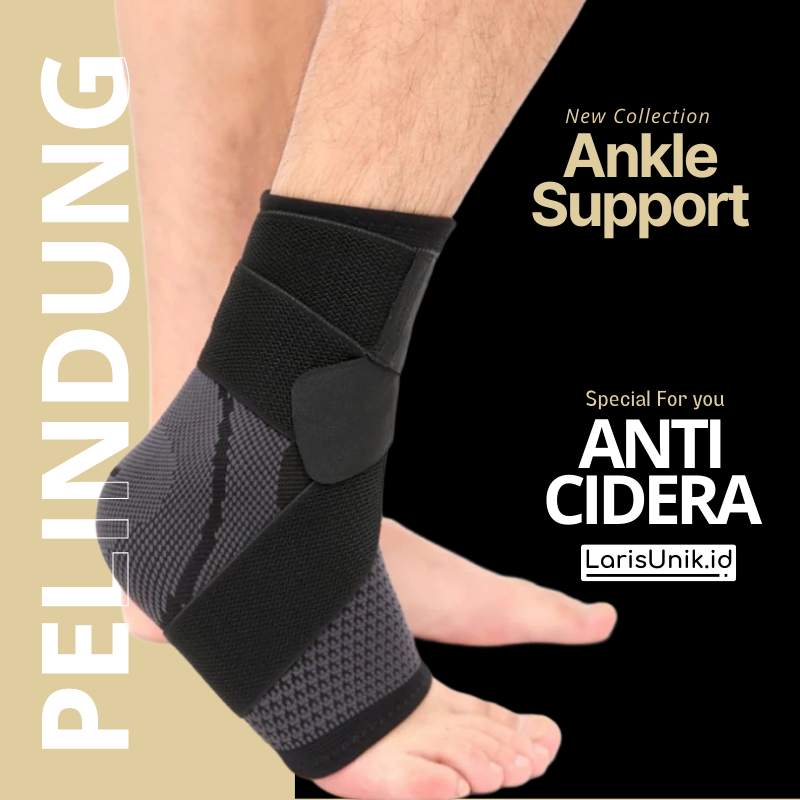 Pelindung Engkel Deker Ankle Support Untuk Kaki Cidera Angkle Brace Lp Support Tumit Anti Lecet Cedera Deker Ankle Olahraga Sport Fitness Perlengkapan Gym Pria Wanita Penyangga Engkel Sakit Sepak Bola Futsal Basket Premium 2023