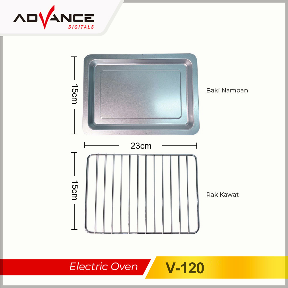 Advance Oven Listrik Mini Electric Oven 12 Liter 400W multi-fungsi Garansi 1 Tahun