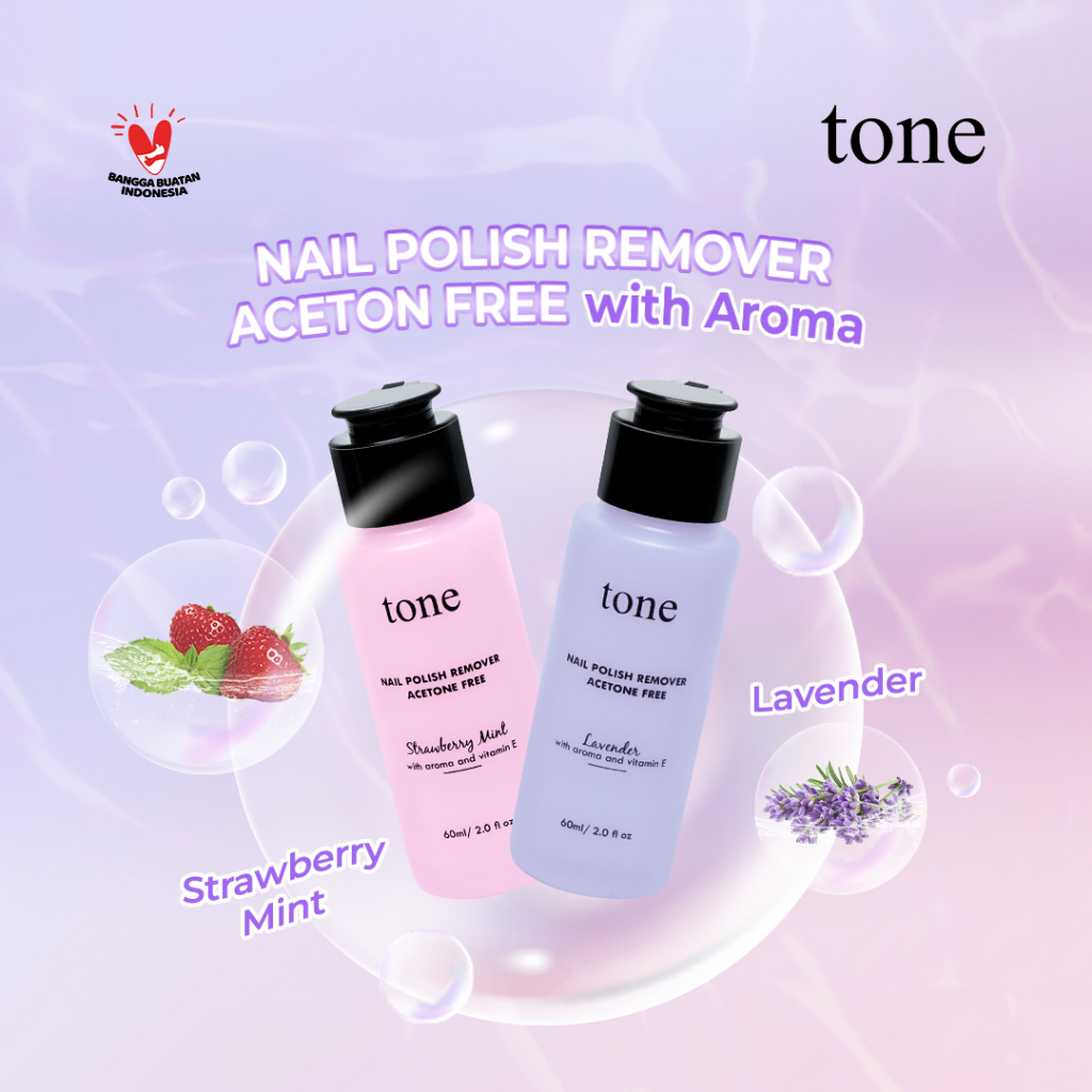 Tone Penghapus Kutek BPOM Nail Polish Remover Aceton Free With Aroma Pembersih Cat Kuku