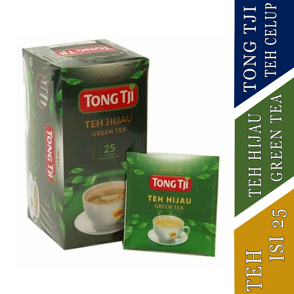 

Teh Hijau- Tong Tji- Teh Celup- 50gr- 25 kantong