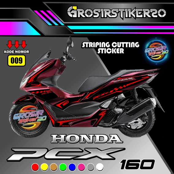 STIKER CUTTING HONDA PCX 160 / STRIPING CUTTING STIKER HONDA PCX 160 / STIKER CUTTING VARIASI