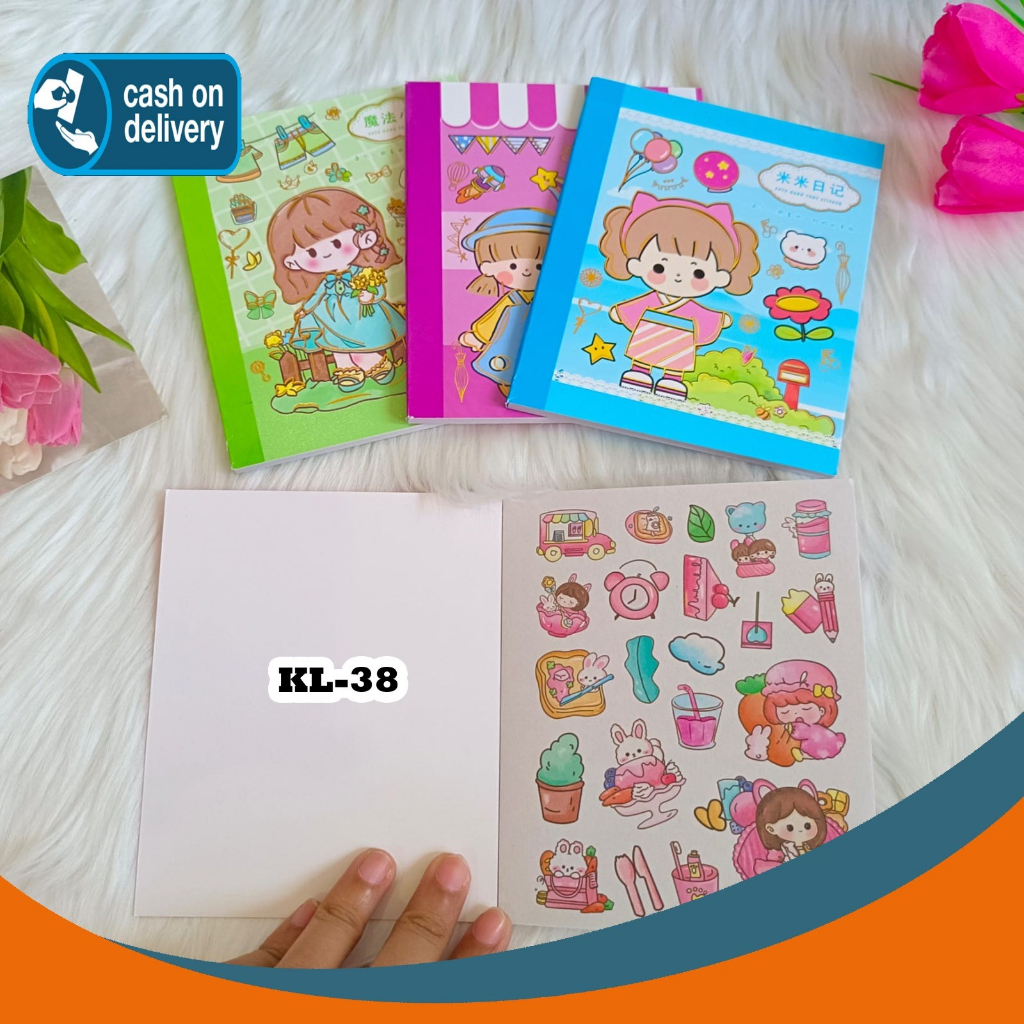 

Sticker Cewe Model Buku UK A6 TEBAL KODE KL-38 Daily Manual Cute Pattern Decorative Tape Stiker CRAFT