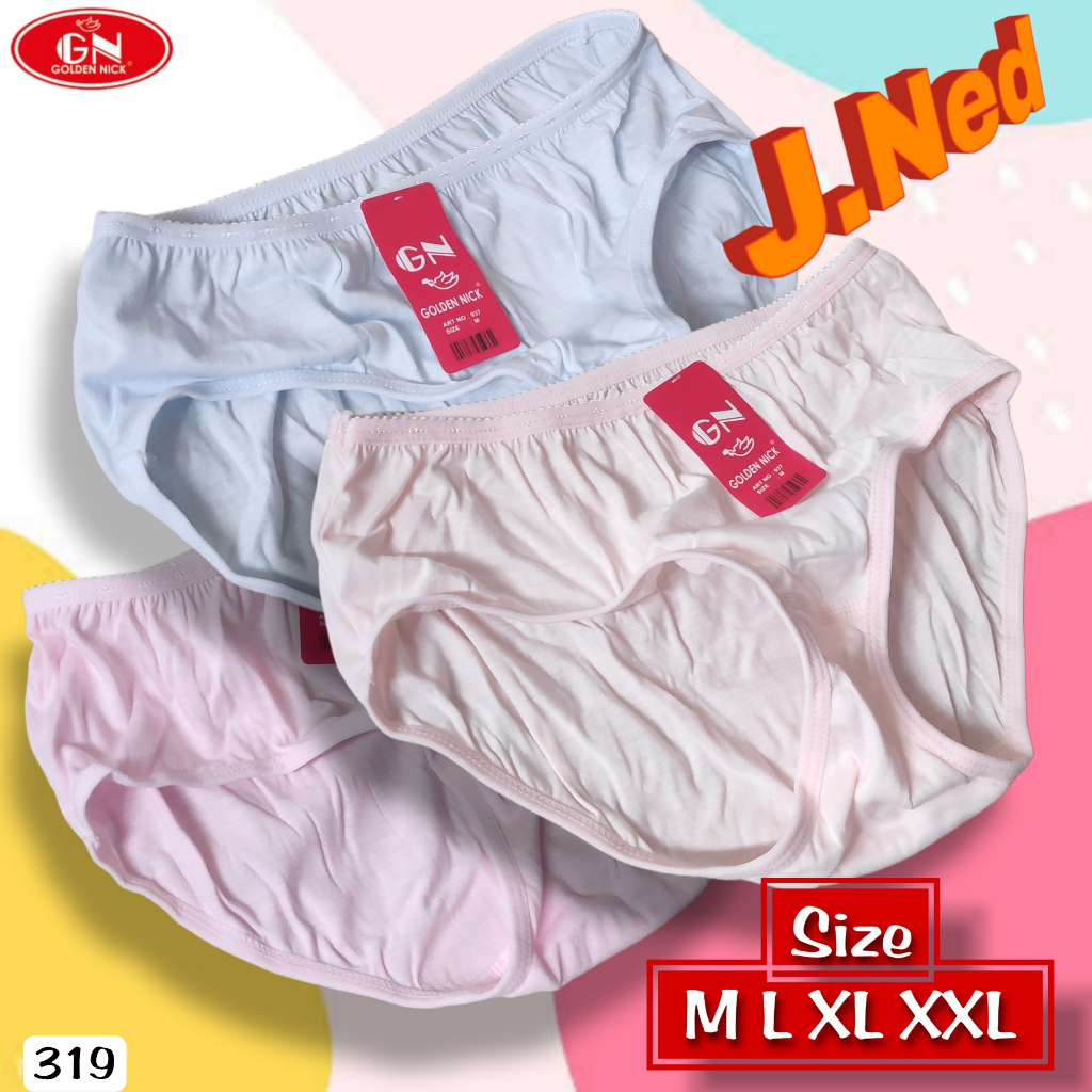 J319T HARGA 3 PCS CELANA DALAM WANITA GN SIZE M - XXL