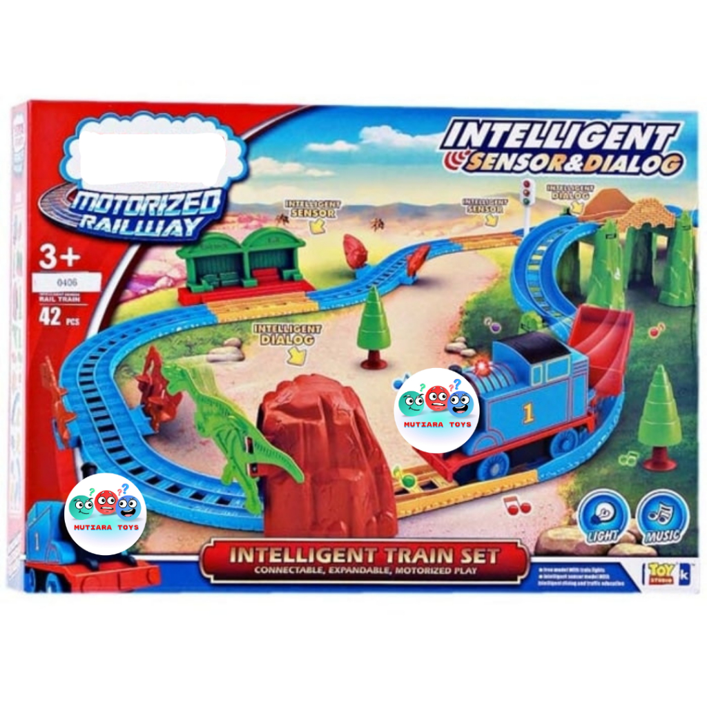 MUTIARATOYS MAINAN THOMASS INTELLIGENT SENSOR & DIALOG TRAIN SET 42 PCS No.E5003