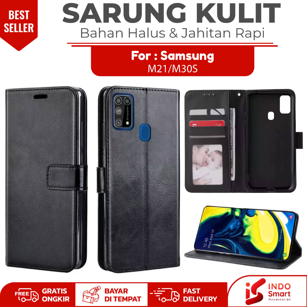 Samsung M21 M30S M 21 / Case Samsung M21 M30S M30 S / Leather Wallet Case Dompet Sarung Kulit Hp