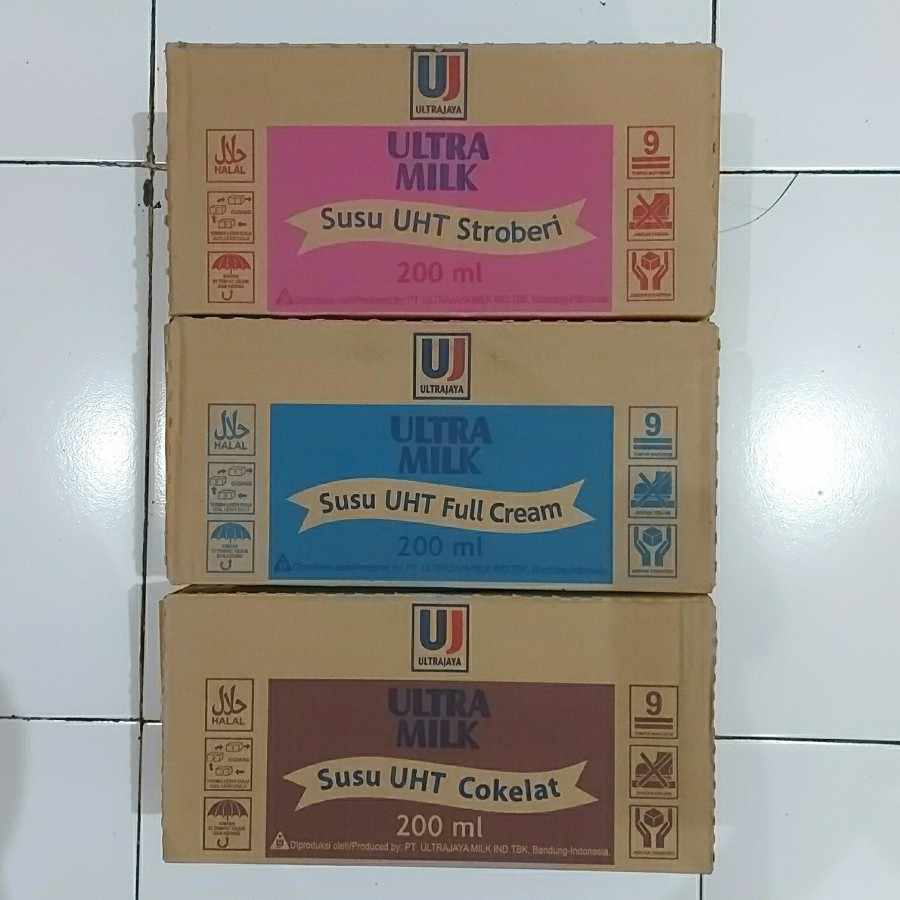 

Susu Ultra Milk UHT 200ml 1 Karton isi 24 Pcs