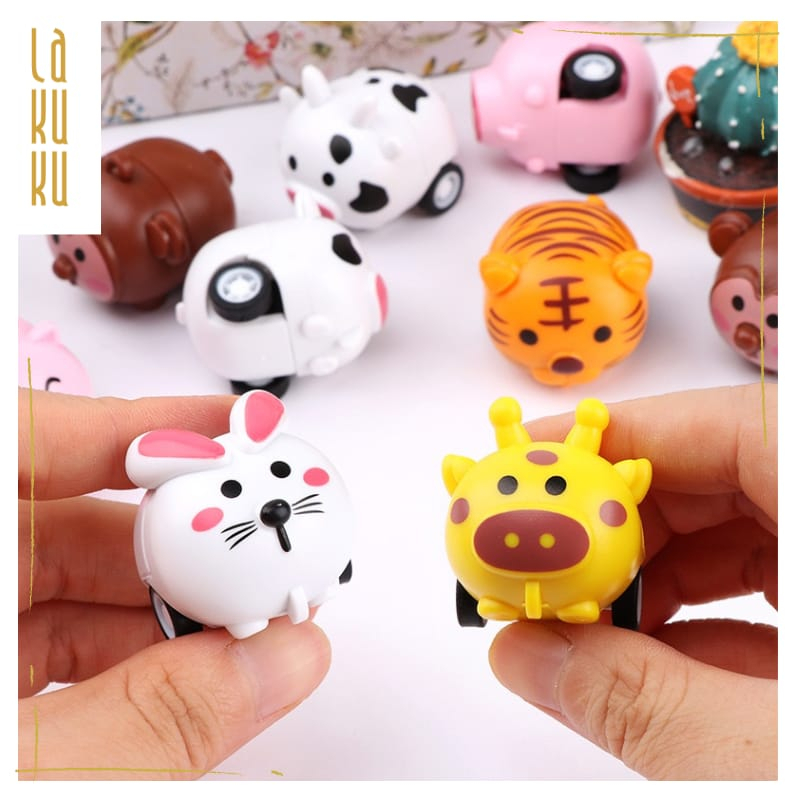 Lakuku - Boom Cute Mini Car Mainan Mobil Anak bentuk Hewan tanpa baterai