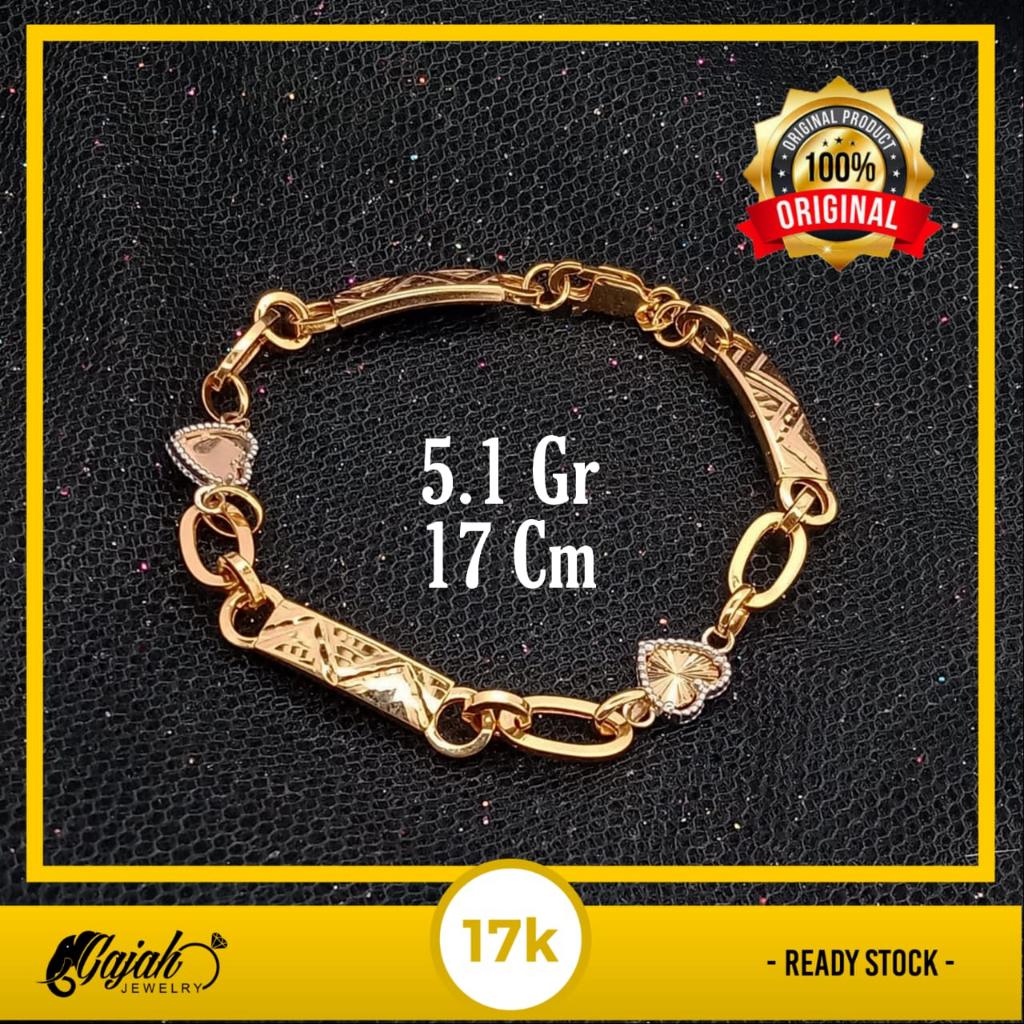 Gelang Emas 17K - 5.1 Gr Kadar 750 - 4640