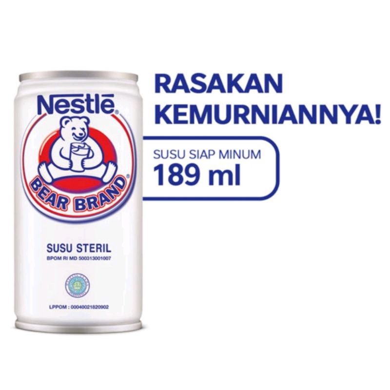 

[PROMO] BEAR BRAND Susu Steril | Susu Beruang Kaleng 189ml