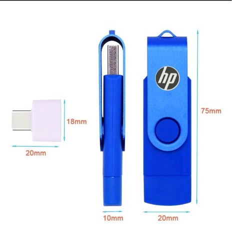 Flashdisk OTG Type C  hp 32GB 64GB