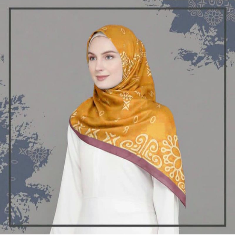 HIJAB MUSLIMAH / CORNIAA KUNING / JILBAB JUMBO / ZOYA HIJAB SEGI EMPAT / JILBAB MOTIF PREMIUM / KERU