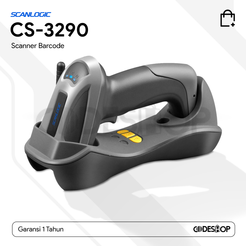 Barcode Scanner Wireless Scanlogic CS3290 1D CS 3290