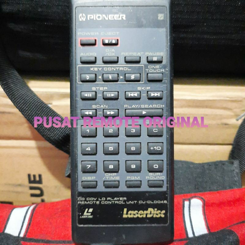 REMOTE REMOT LASERDISC PIONEER CU-CLD046 ORIGINAL ASLI