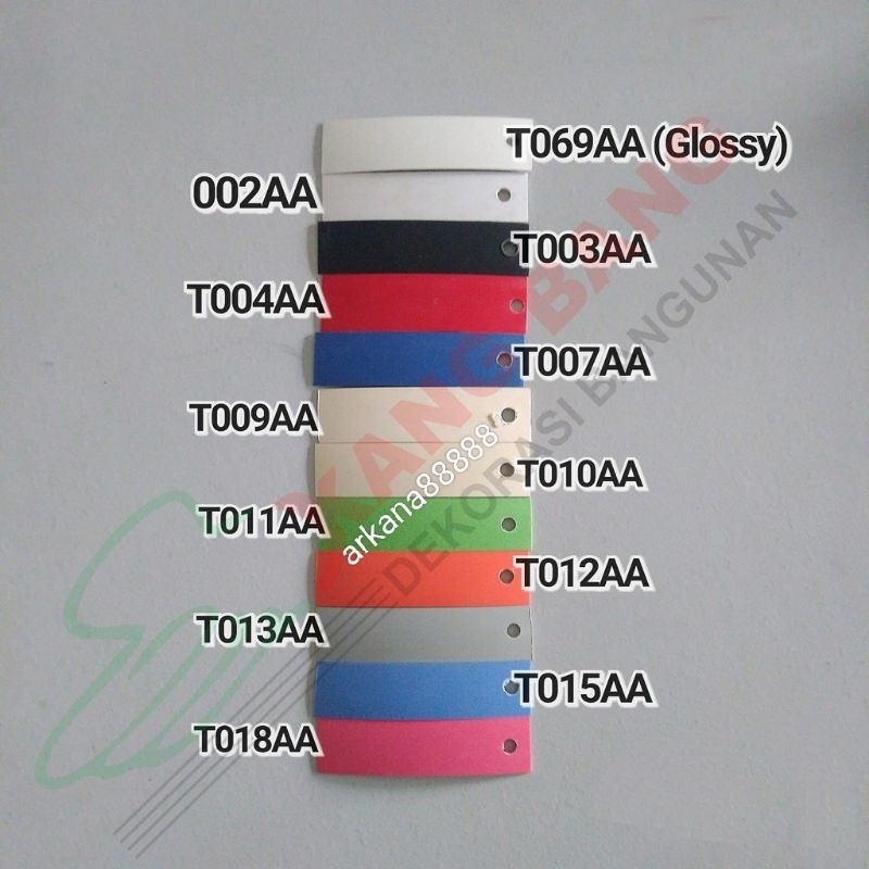 Lis edging pvc isi 100meter tebal 0,6mm