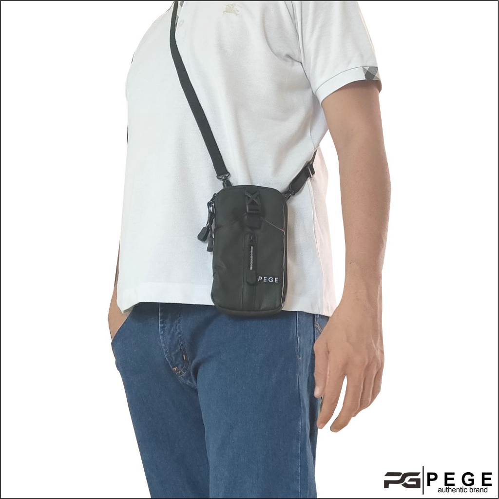 SlingPouch Bahan BIMO Anti Air Waterproof Tas Kecil Untuk HP PEGE Chavo - PG 8959