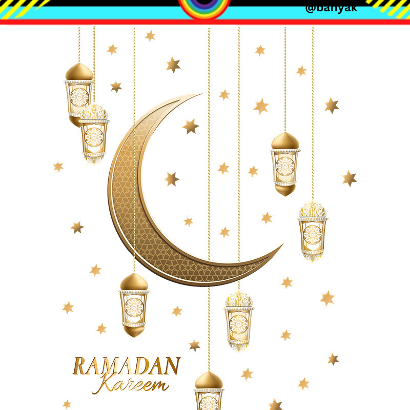 Q 190 WALL STICKER WALLSTICKER STIKER STICKER DINDING HIASAN TEMPELAN IDULFITRI IDUL FITRI BULAN SABIT RAMADAN KAREM KAREEM LEBARAN ISLAM WALLPAPER TEMBOK WALLSTIKER IDUL FITRI 2023 DEKORASI RUMAH RUANG TAMU @banyak