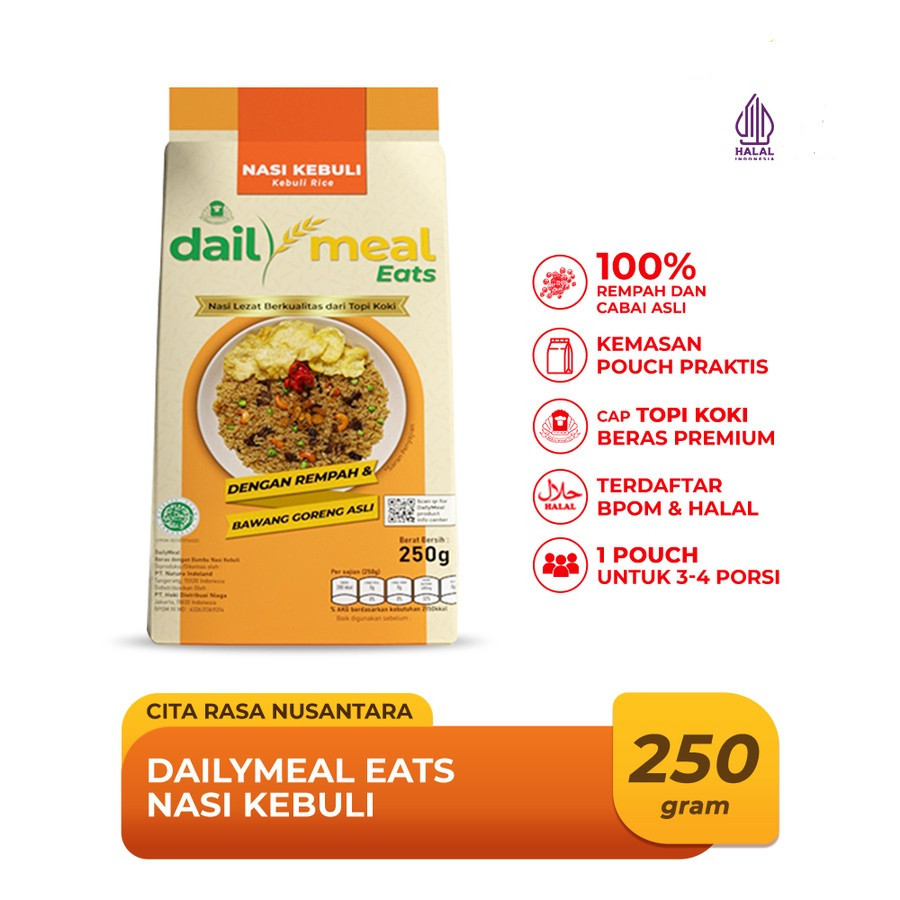 NASI KEBULI DAILYMEAL EATS 250GR DAILY MEAL - NASI KEBULI