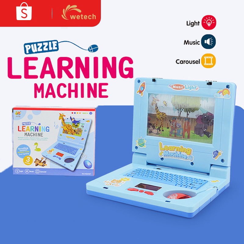 Diskon WETECH Mainan Laptop Anak Mainan Anak Perempuan 3 tahun Learning Machine Notebook Laptop