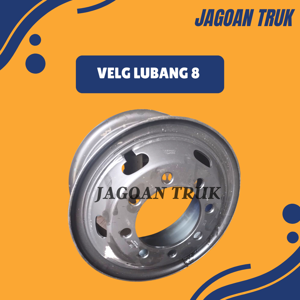 Velg Lubang 8/Pelek Ban Fuso-Hino Uk Ban 1000-1100 Lubang 8