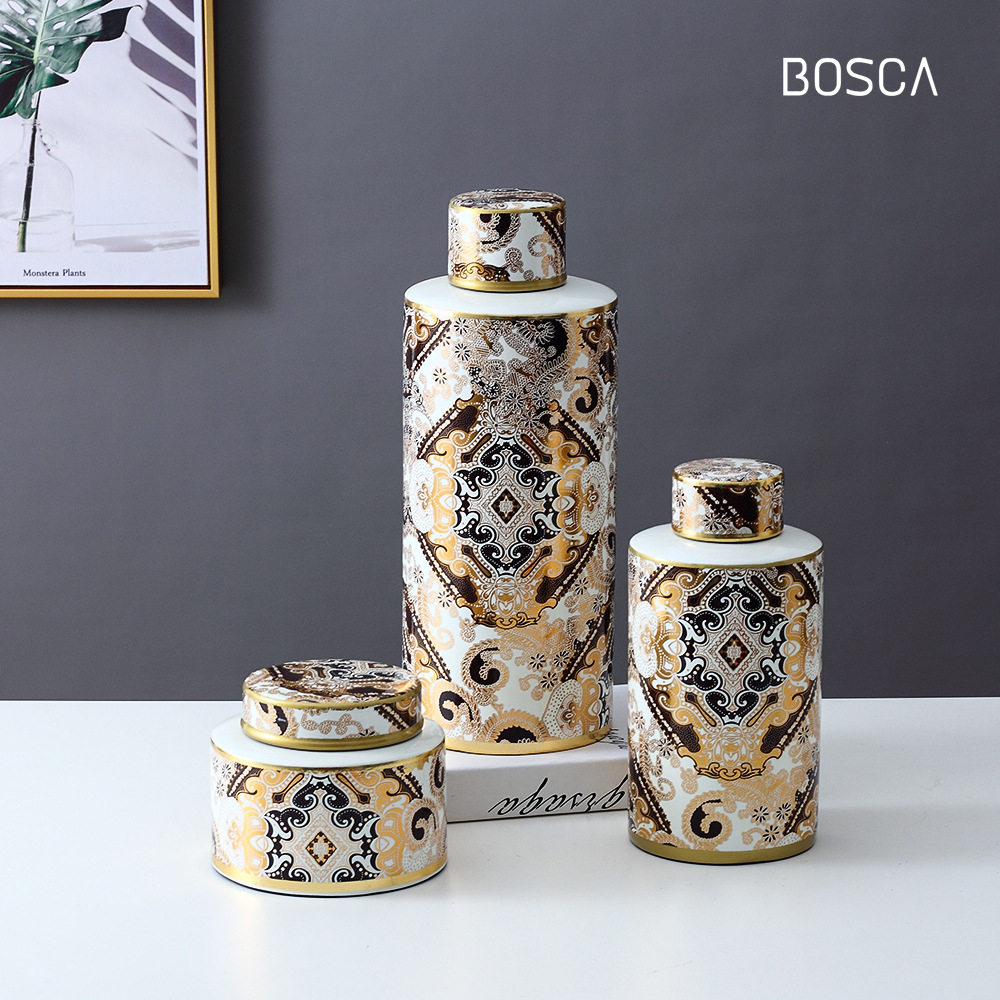 Bosca Living - Bateeq Guci Vase Porcelain / Guci Keramik / Vas Gucci Kramik / Dekorasi Vas Bunga