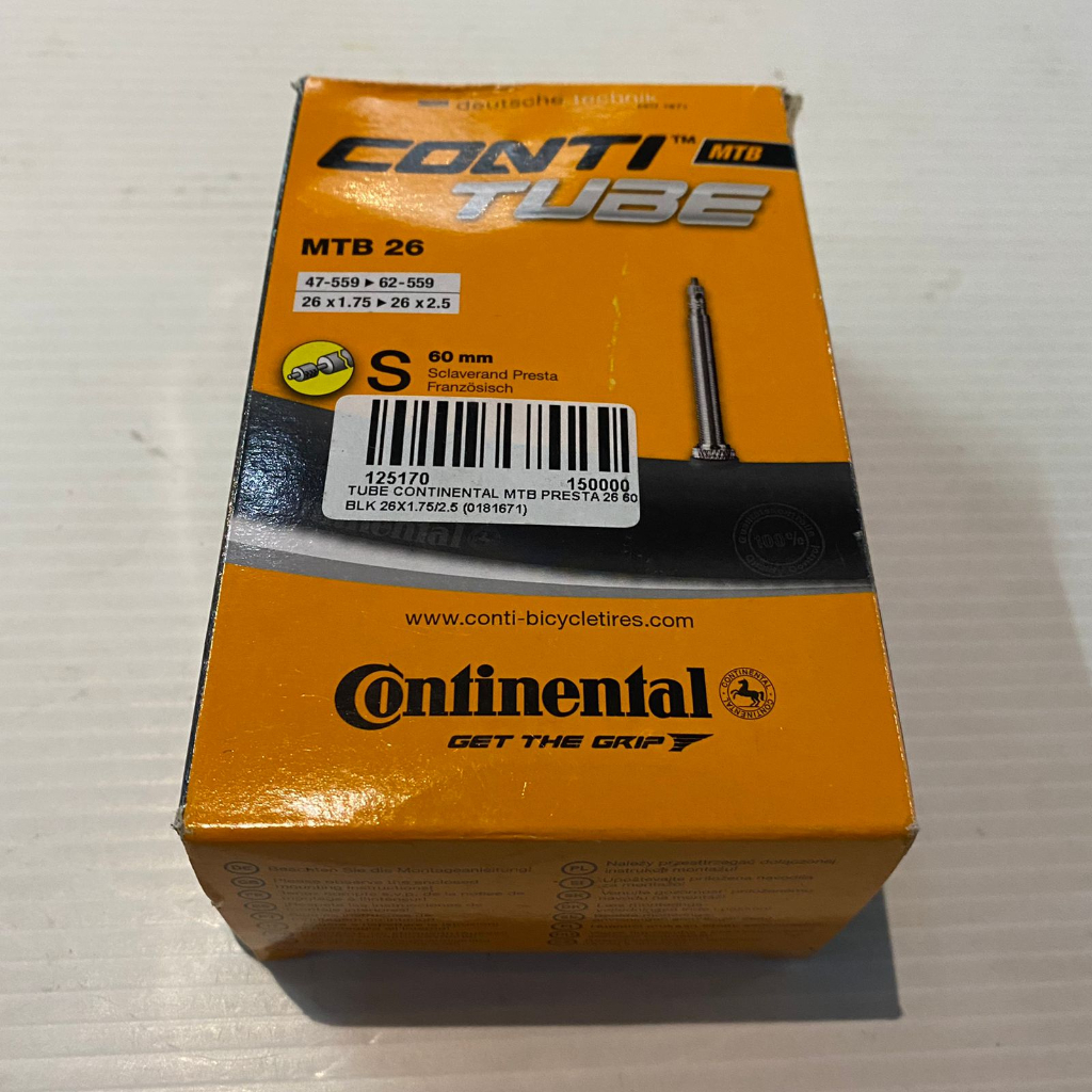 Ban dalam Continental Conti Tube 26x1.75-2.50 presta 60mm Original