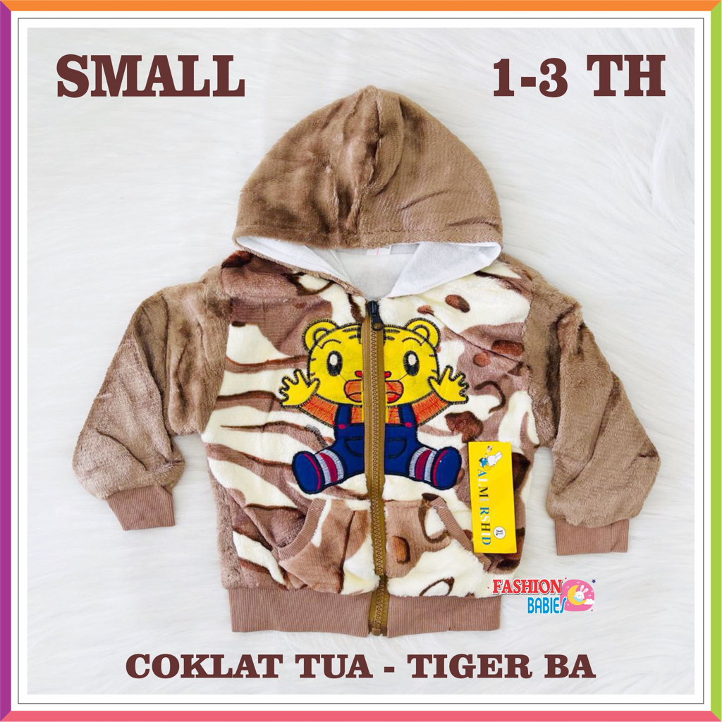 GROSIR &amp; ECER SETELAN JAKET BULU IMPORT TOPI 0-2 TH MOTIF ANIMAL ❤ Fashionbabies ❤