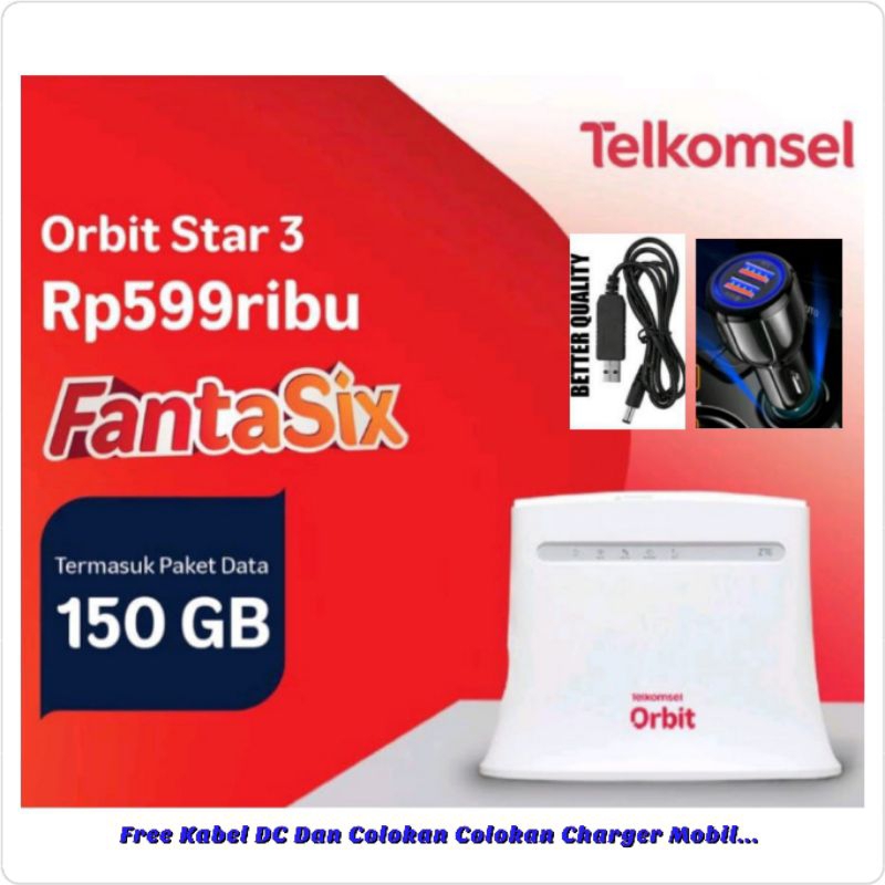 Telkomsel Orbit star 3 Modem Wifi High Speed