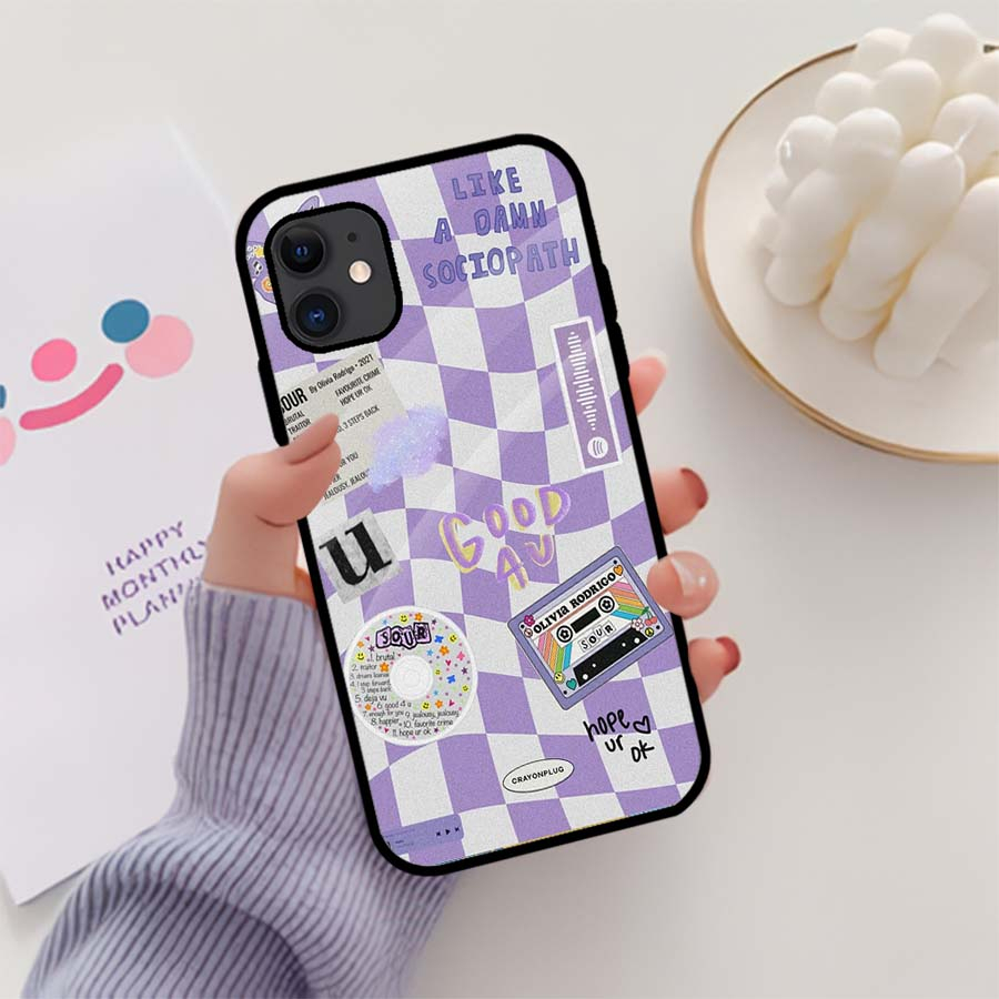 (MT48) Case Kilau Iphone 11 | Casing Hp Iphone | Pelindung Smartphone Seven Case | Cute