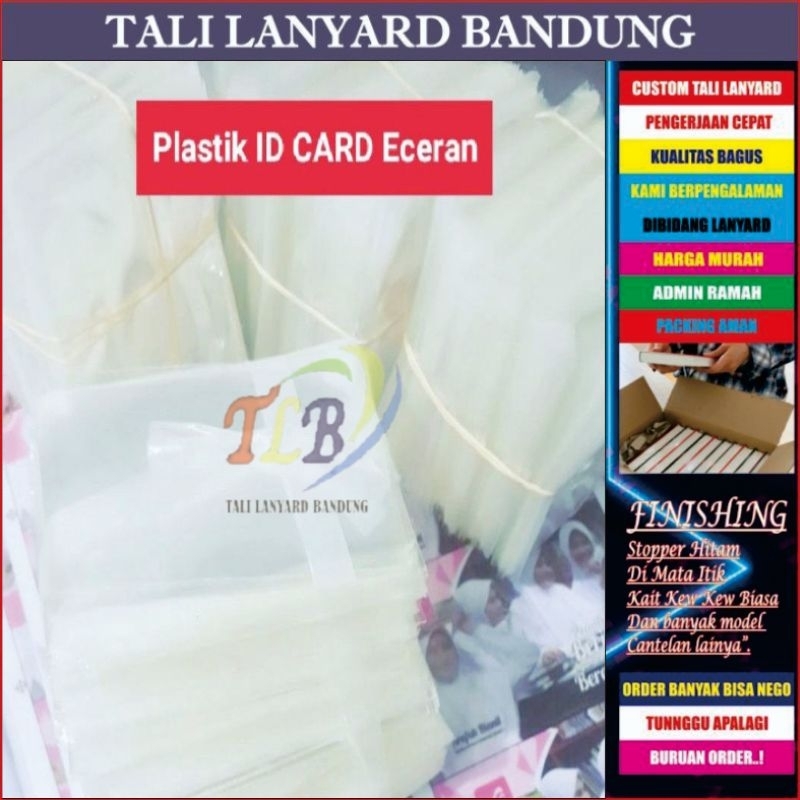 

PLASTIK PEMBUNGKUS ID CARD/PLASTIK PELINDUNG ID CARD