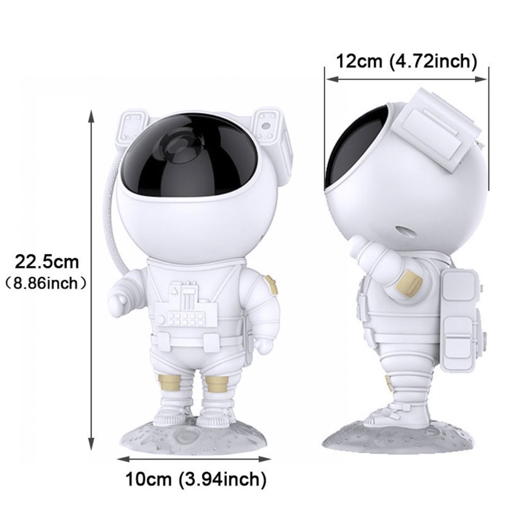 Galaxy Star Projector Proyektor Bintang Astronot Laser Suasana Malam Cahaya Langit Berbintang Lampu Proyeksi Spaceman Night Light Astronot Starry Sky Lamp