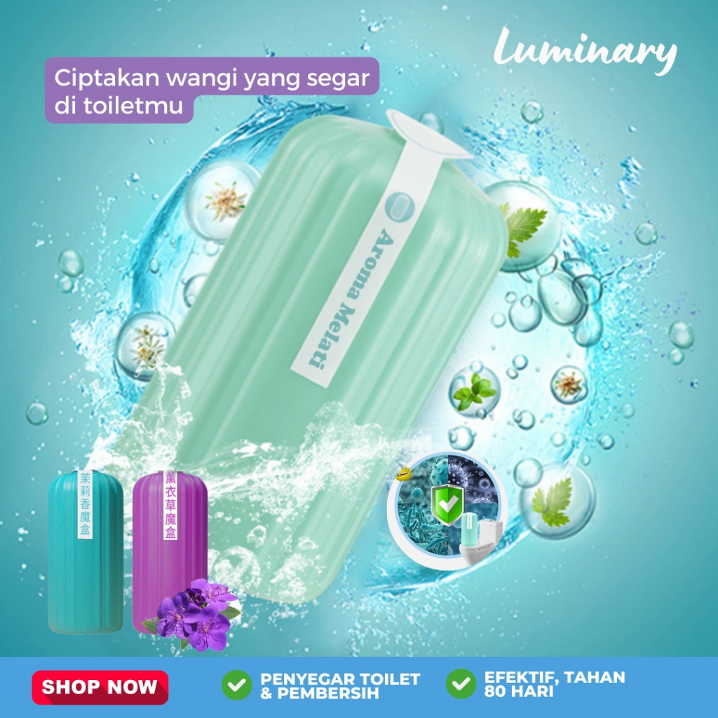 Pembersih Penyegar Pengharum Kloset Kamar mandi  Automatic Cleaner WC Tahan 80hari Deodorant Cleaner Toilet Tank Detergent Capsule Bathroom Perfume Termurah