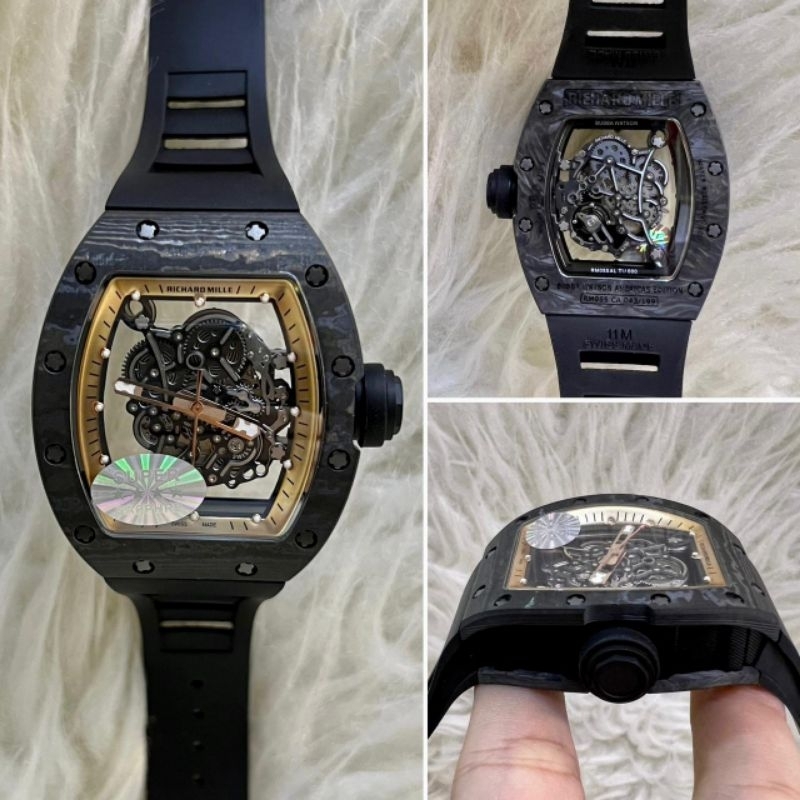 JSR 2079 JAM TANGAN PRIA RM RICHARD MILE RM 005 BUBBA SWISS RUBBER SUPER PREMIUM