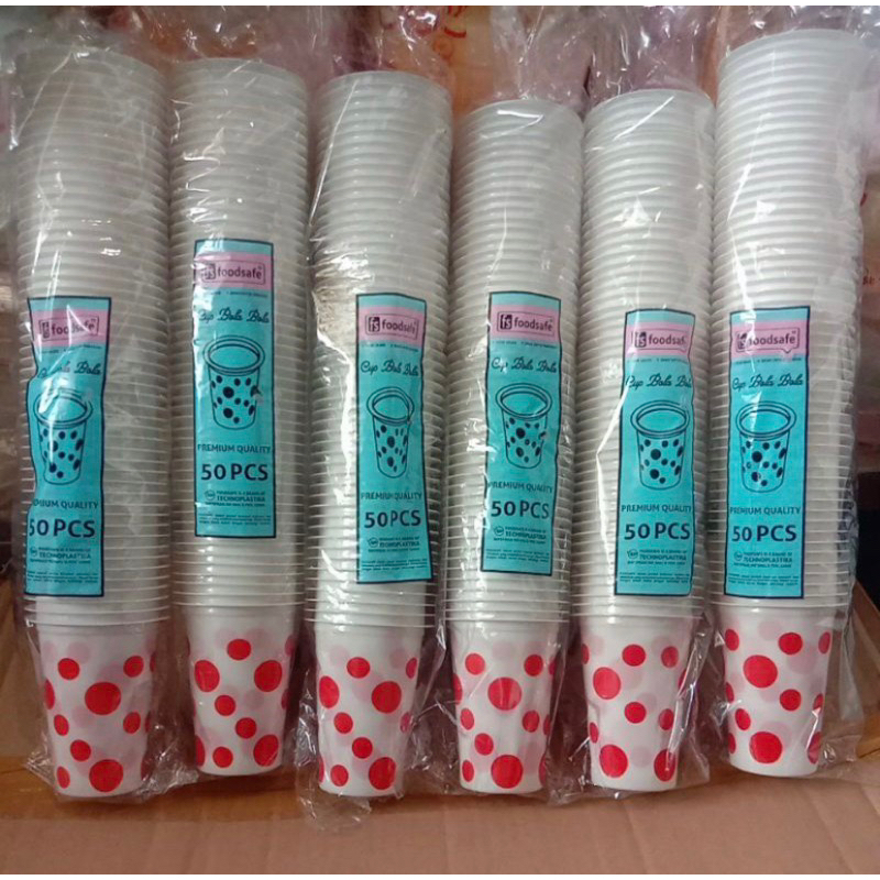 GELAS PLASTIK MOTIF BOLA (GELAS ES BUAH)