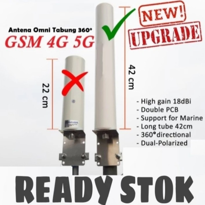 Antena OMNI Outdoor Repeater GSM Penguat Sinyal HP 2G 3G 4G LTE