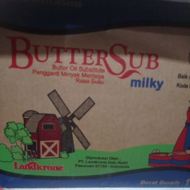 

butter sub milky (BOS)) kemasan rpc 500 gr