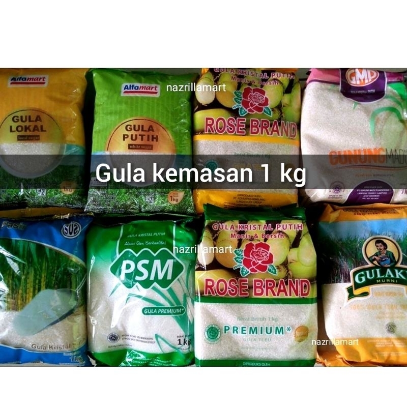 

gula kemasan 1kg / gula / gula pasir / gulaku 1kg