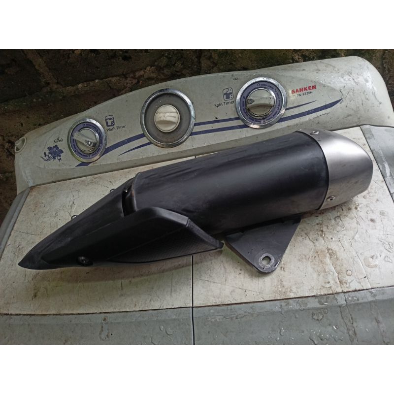 Slencer silencer knalpot r25 r 25 mt25 mt 25 yamaha original ori copotan standar kelengkapan seperti