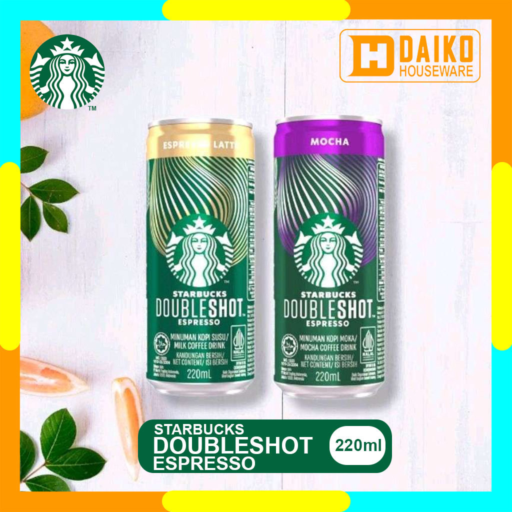 Kopi Instan Starbucks Doubleshot Espresso Kaleng 220ml Can Instant Coffee Ready To Drink