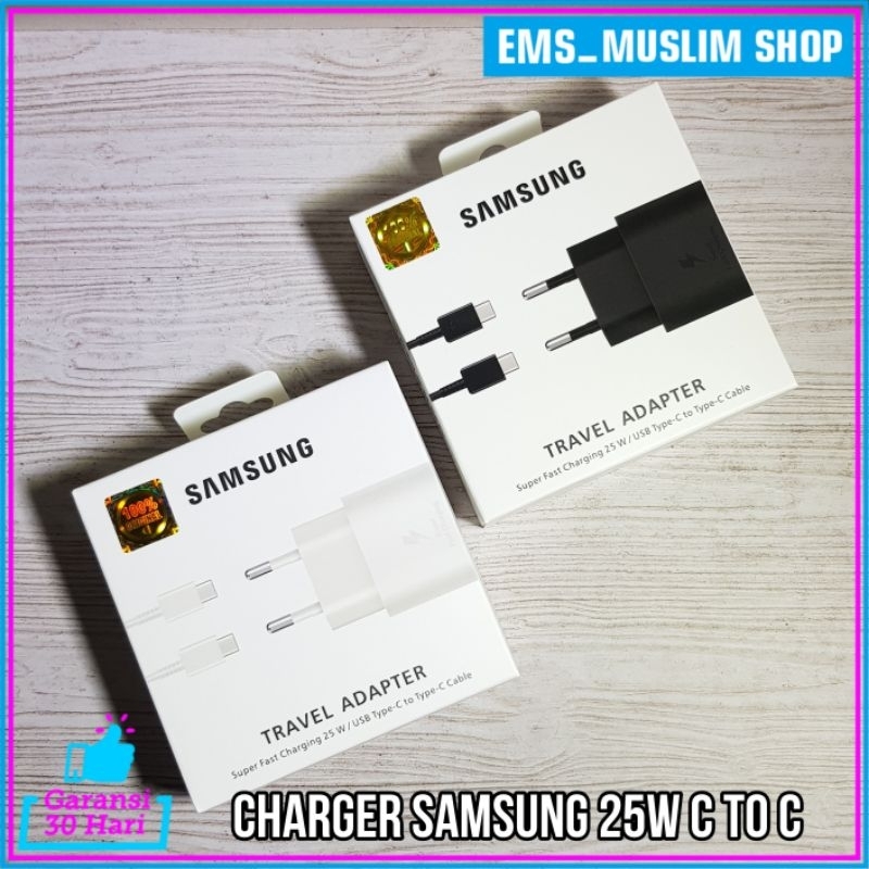 Charger Samsung Super Fast Charging A23 A34 A54 USB C to C 25W ORIGINAL