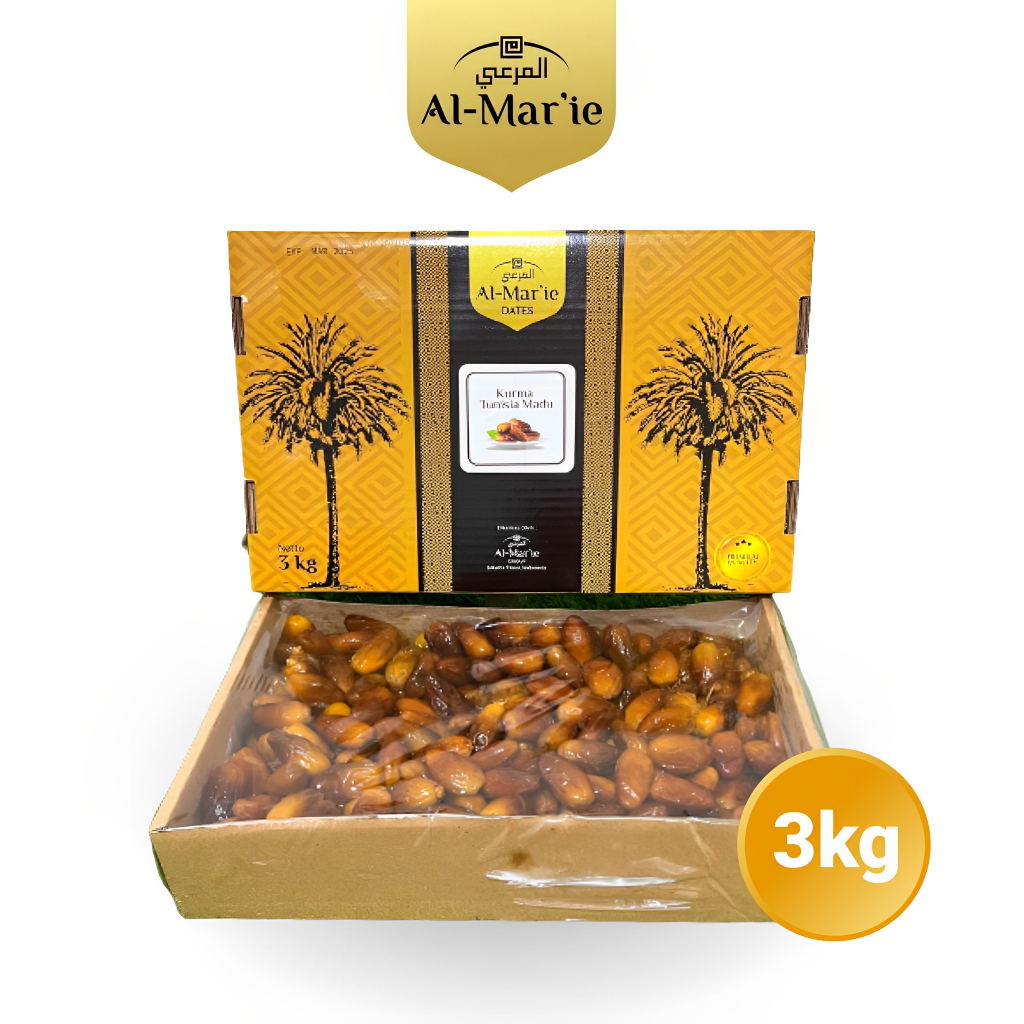 

Al Mar'ie Kurma Tunisia Madu 3kg Original Dates of Tunisia