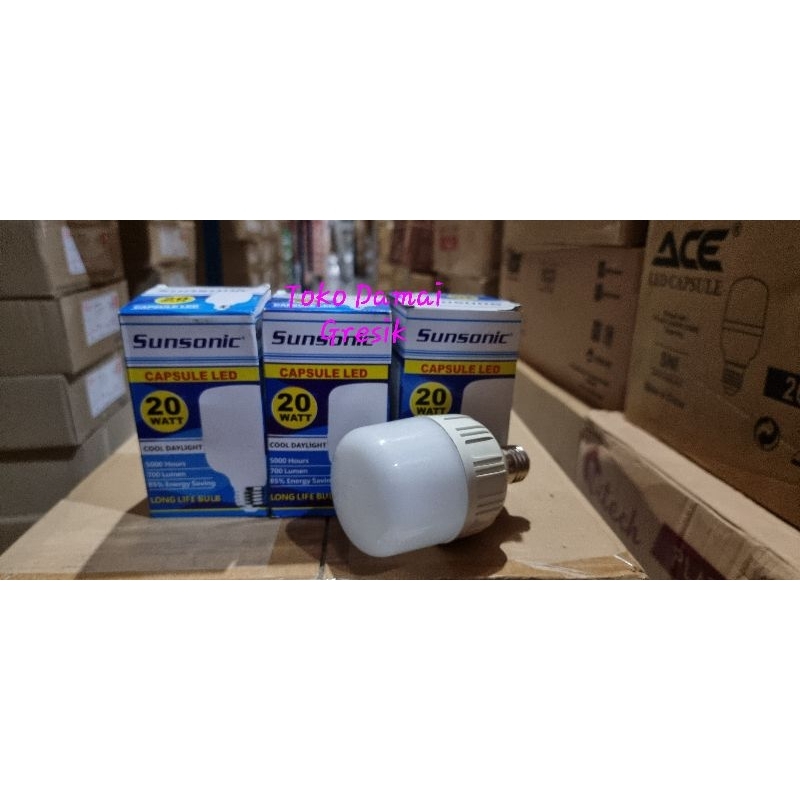 Sunsonic Led bulb capsule 20w bagus murah