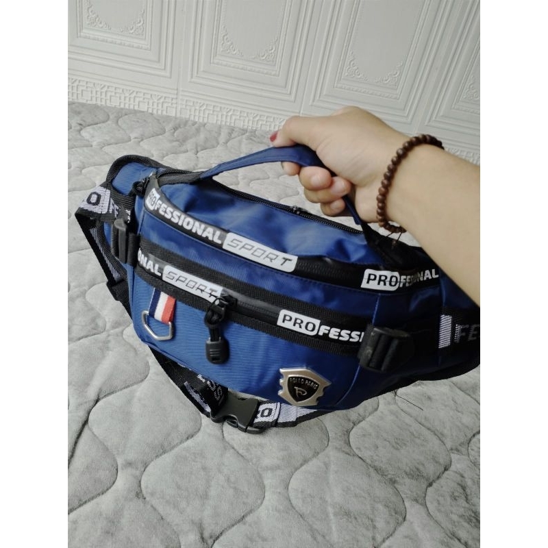 Tas Pinggang Pria Terbaru Seleting 4 Besar / Tas Pinggang Pria Promo COD / Tas Pinggang Pria Polo Se