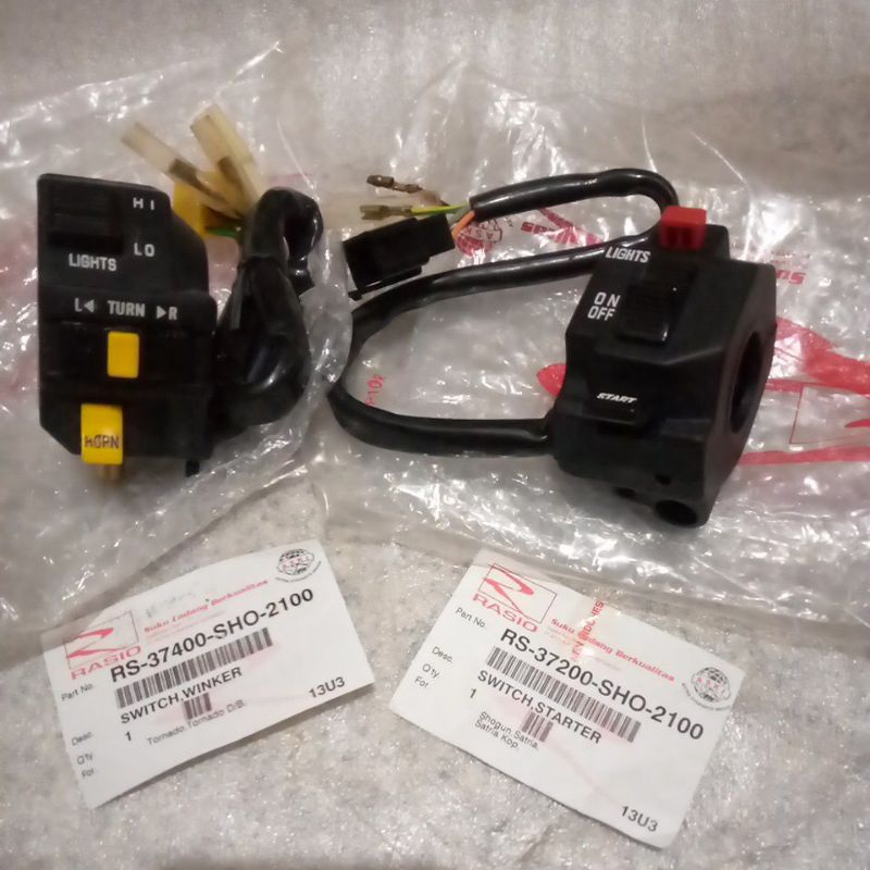 HOLDER SAKLAR KANAN KIRI SATRIA 2 TAK 5SPEED ORIGINAL ASKI NOS
